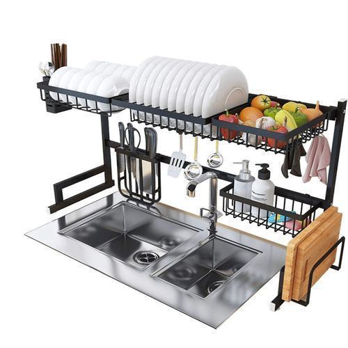 Égouttoir à vaisselle à 2 niveaux - Qualité professionnelle