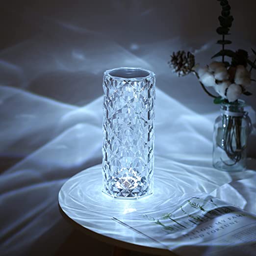 Lampe tactile LED multicolore en cristal