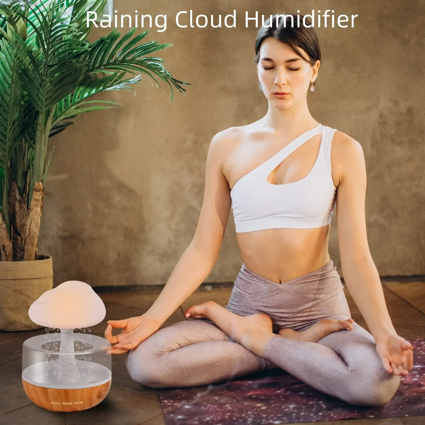 Humidificateur Nuage de Pluie avec LED