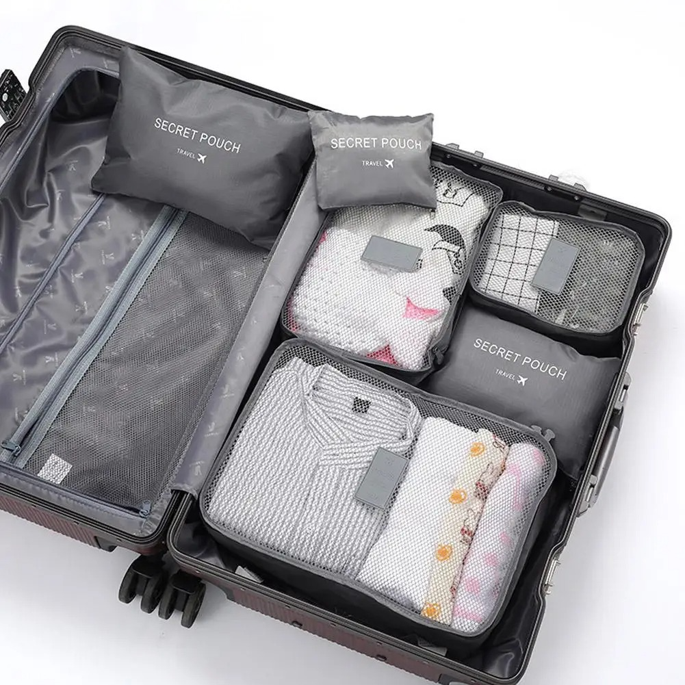 Ensemble de 6 Cubes de Rangement pour Bagages
