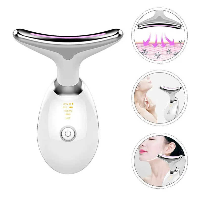 Masseur Visage & Cou Anti-Âge 3-en-1