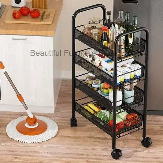 Panier Métal Mobile Multi-Niveaux