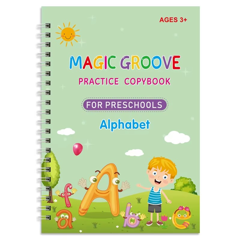 Pack de 4 Livres Magiques Réutilisables pour Enfants