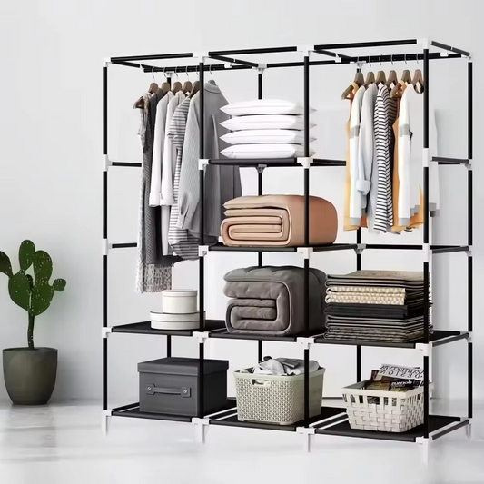 Armoire Portable avec Housse Anti-Poussière