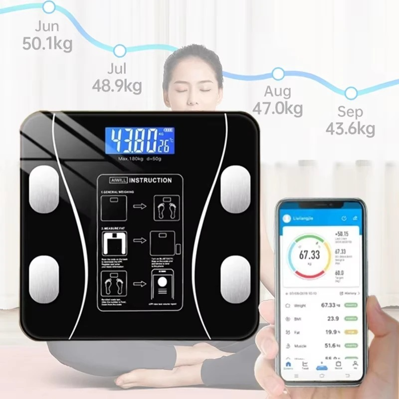 Balance Intelligente Bluetooth – Analyse Corporelle Complète