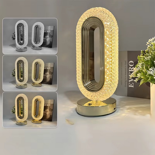 Lampe de Table Cristal Tactile 3 Couleurs