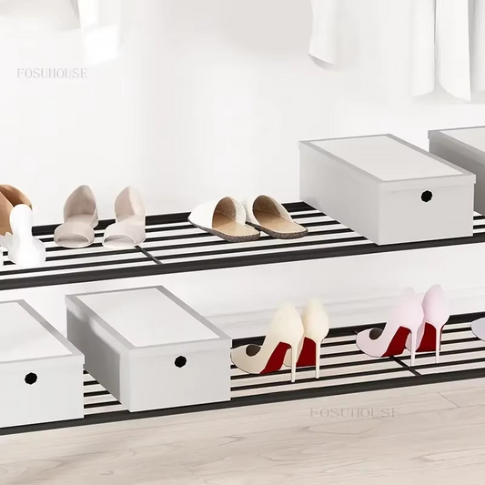 Portant à Vêtements avec Étagères et Roulettes- 58kg