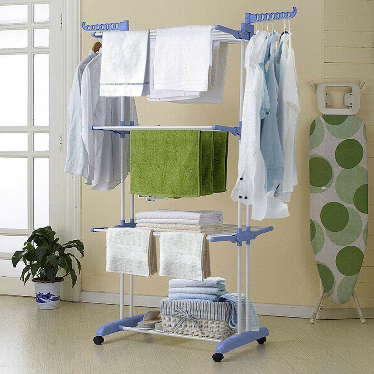 Séchoir Pliable Grande Capacité – Pratique en Toute Saison