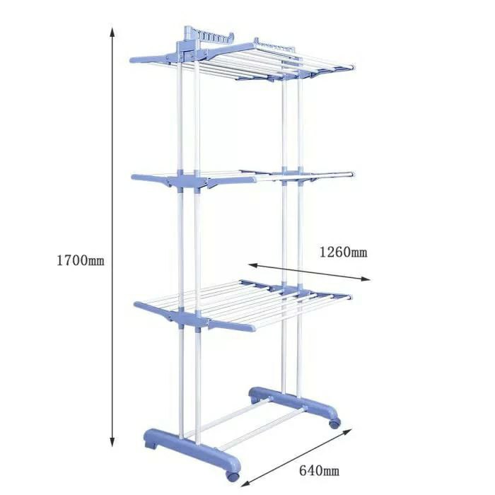 Séchoir Pliable Grande Capacité – Pratique en Toute Saison
