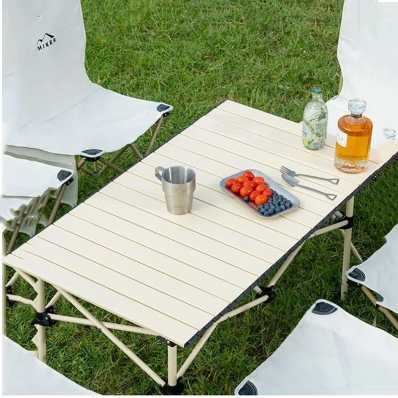 Ensemble Pliable avec Table Rectangulaire et 6 Chaises