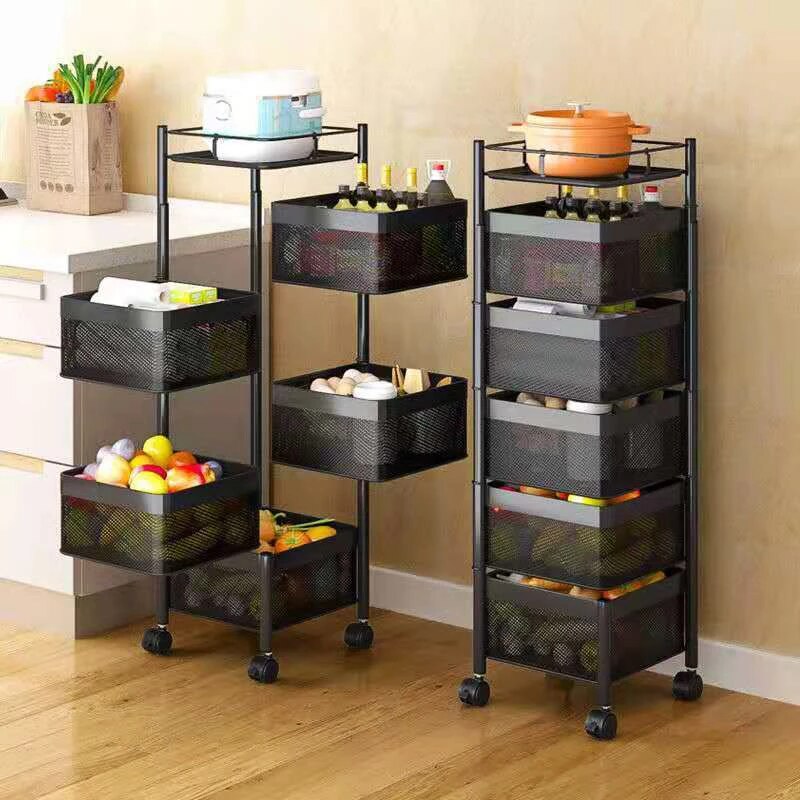 Panier rotatif de rangement pour fruits et légumes