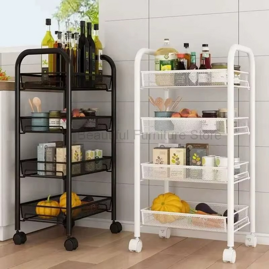 Panier Métal Mobile Multi-Niveaux