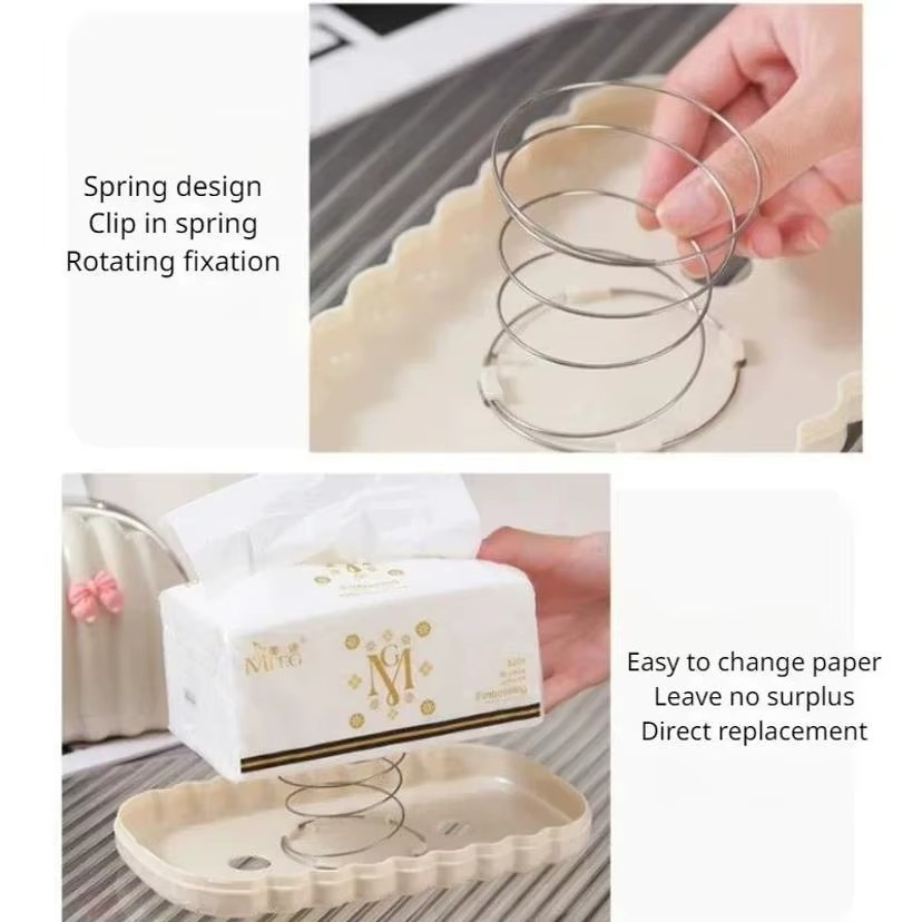 Boîte à Mouchoirs Coquillage en Plastique – Style Minimaliste & Chic