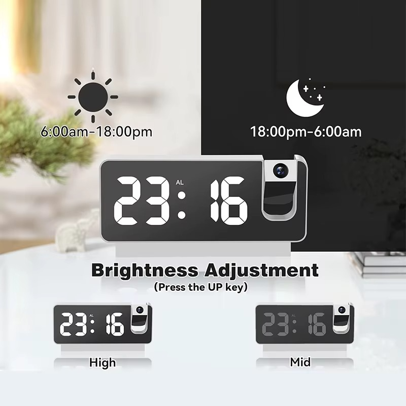 Réveil LED Multifonction avec Température