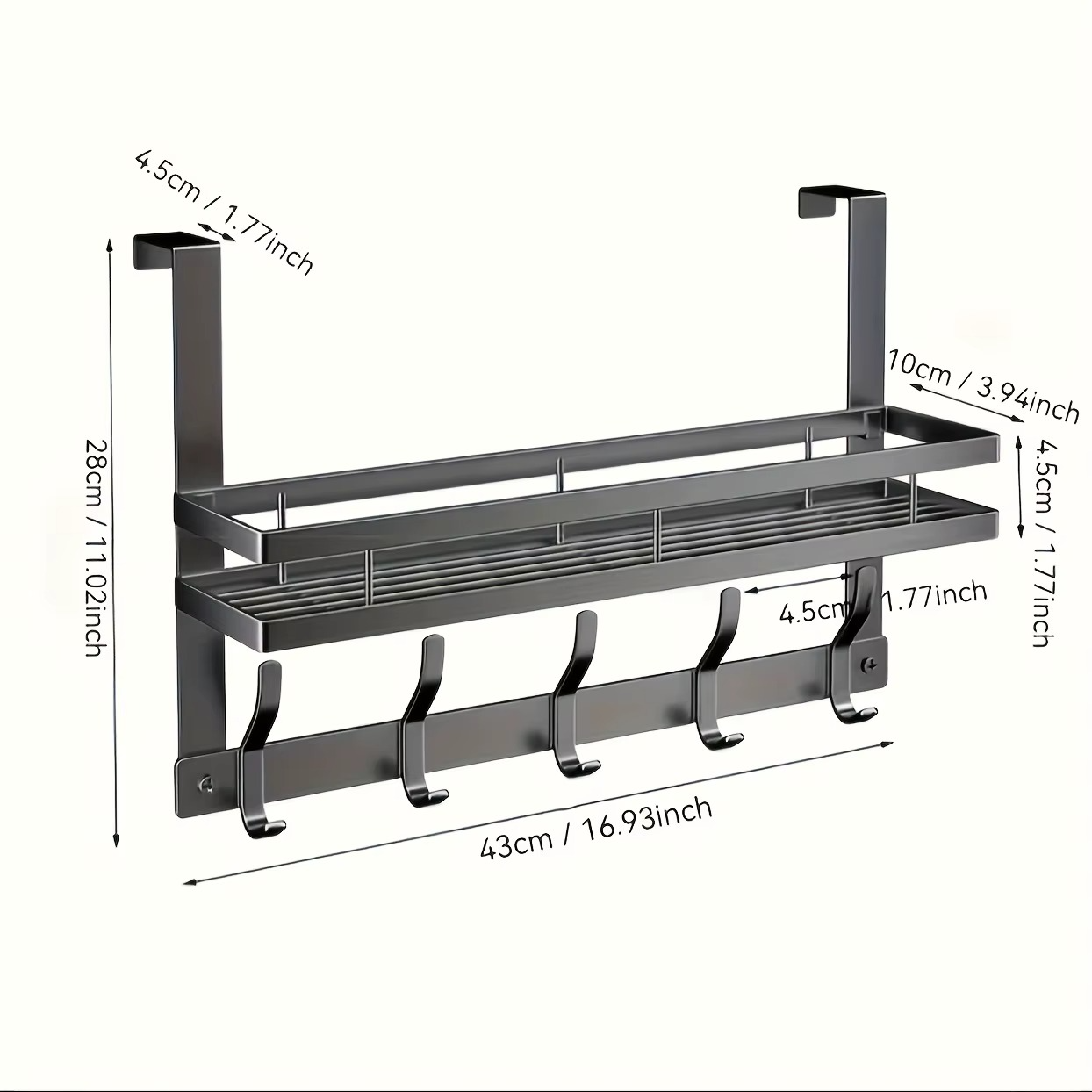 Étagère Accroche-Porte – Organisateur Pratique