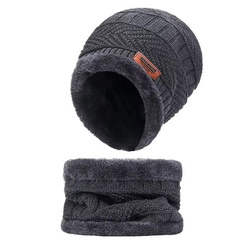 Ensemble Bonnet & Cache-Cou en Laine – Hiver Chaud