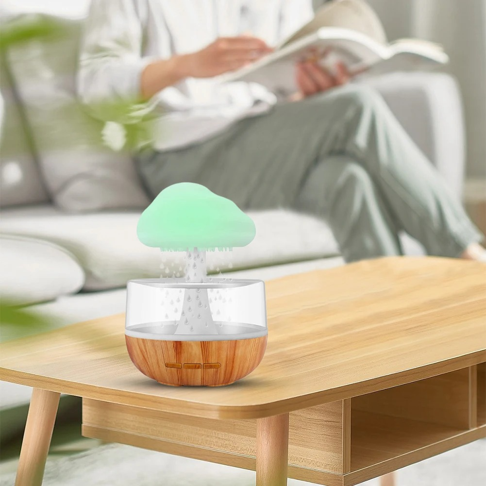 Humidificateur Nuage de Pluie avec LED
