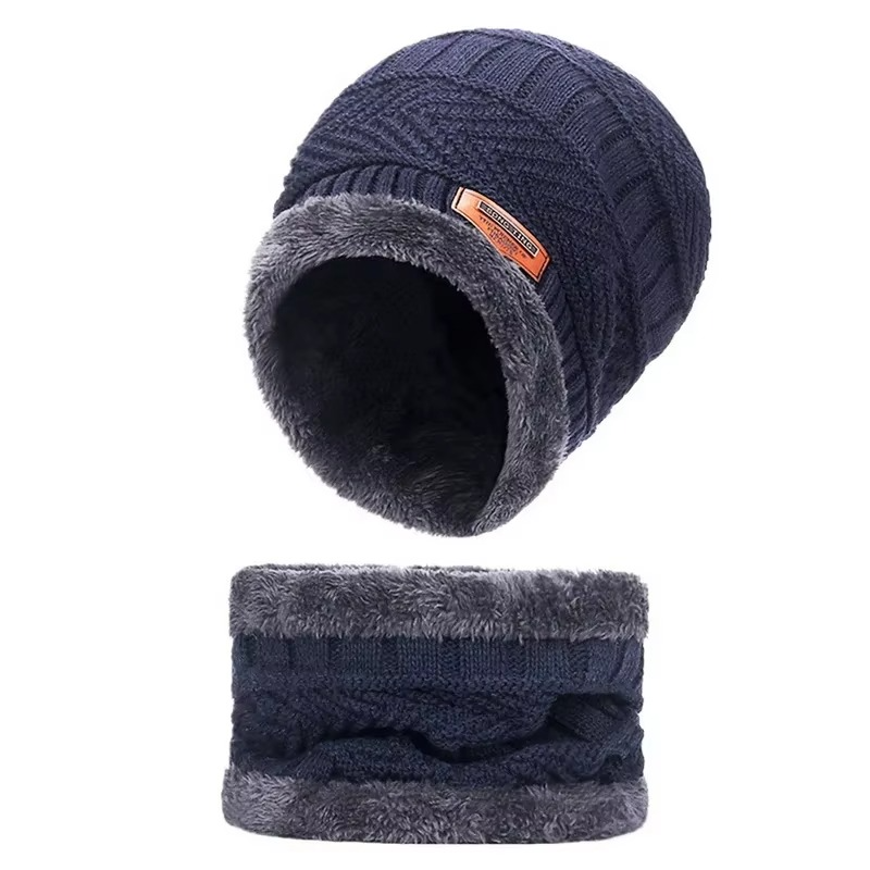 Ensemble Bonnet & Cache-Cou en Laine – Hiver Chaud