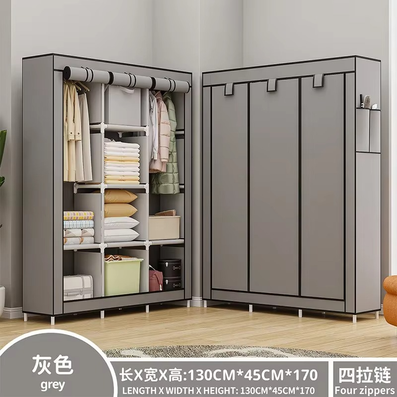 Armoire Portable avec Housse Anti-Poussière