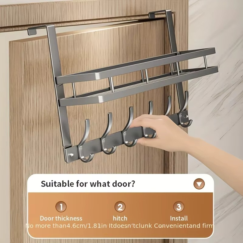 Étagère Accroche-Porte – Organisateur Pratique