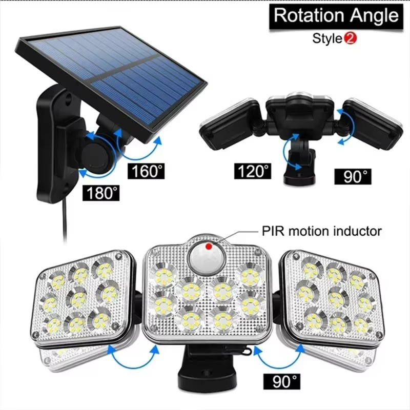 Lampe Solaire Extérieure LED 138 SMD