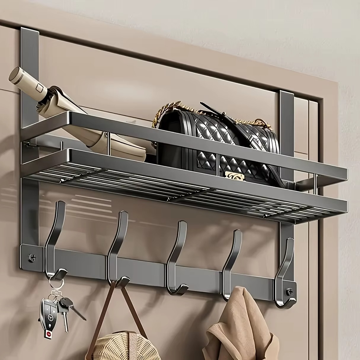 Étagère Accroche-Porte – Organisateur Pratique