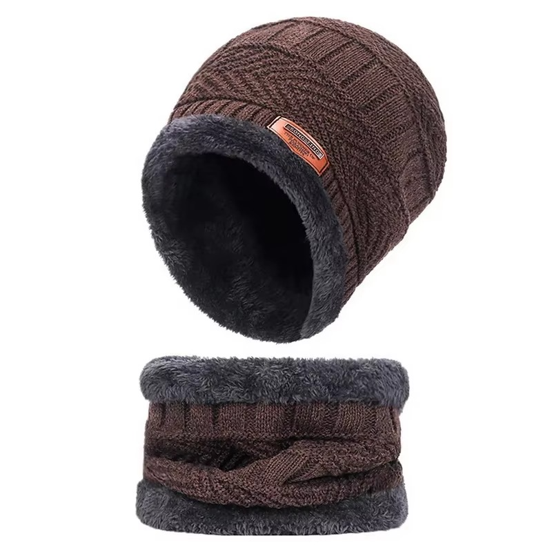 Ensemble Bonnet & Cache-Cou en Laine – Hiver Chaud