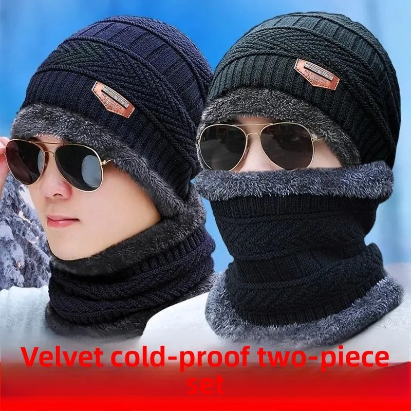 Ensemble Bonnet & Cache-Cou en Laine – Hiver Chaud