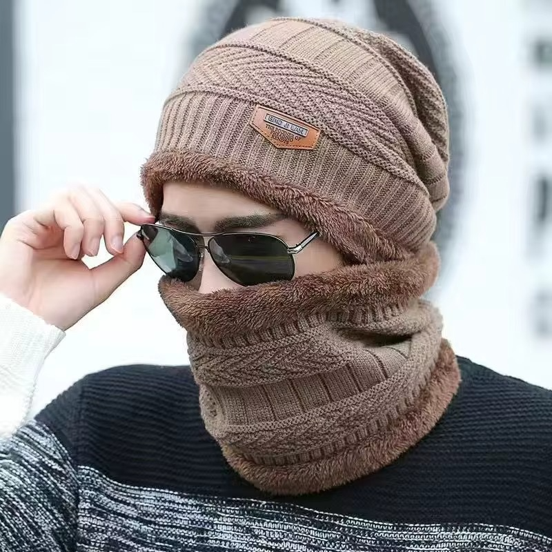 Ensemble Bonnet & Cache-Cou en Laine – Hiver Chaud