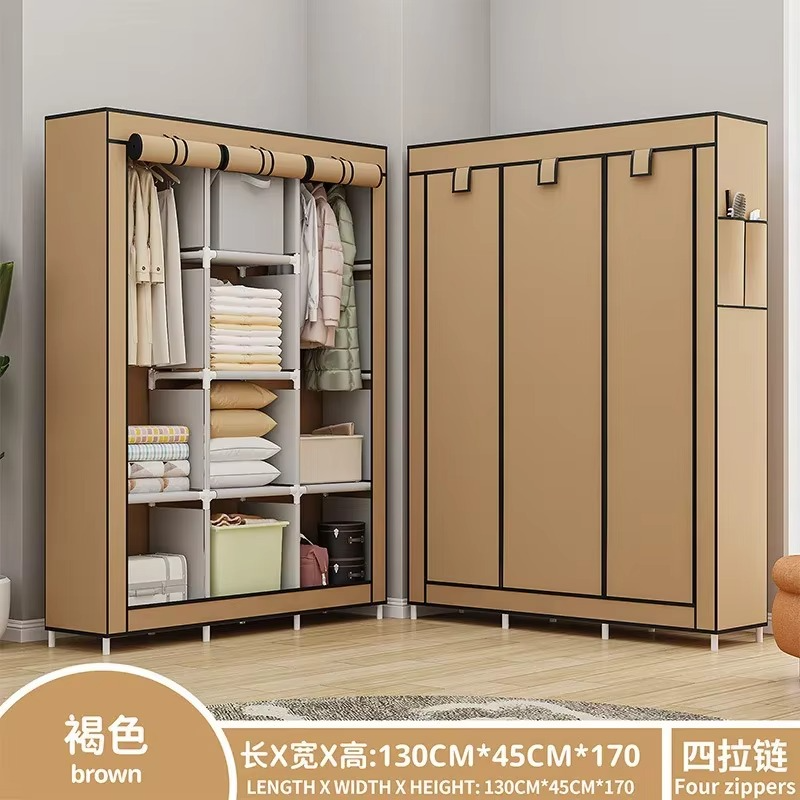 Armoire Portable avec Housse Anti-Poussière