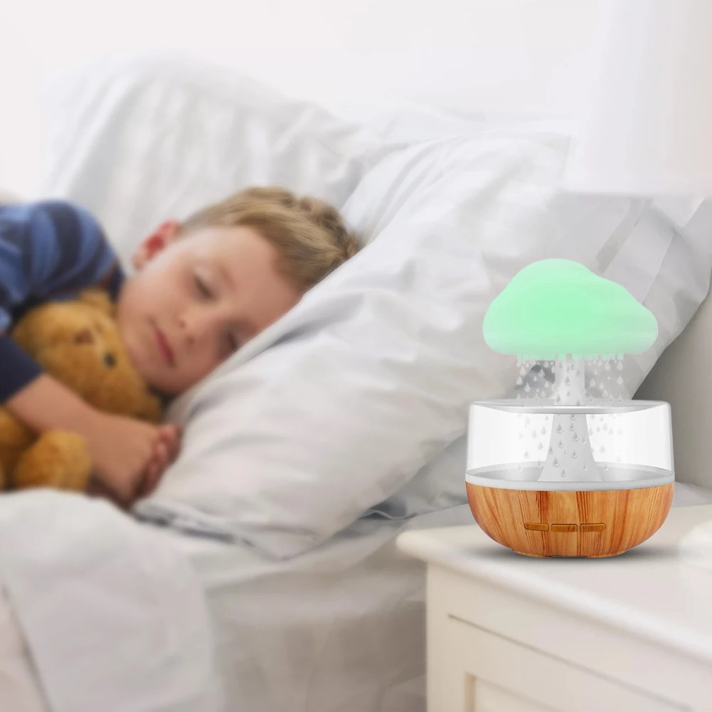 Humidificateur Nuage de Pluie avec LED