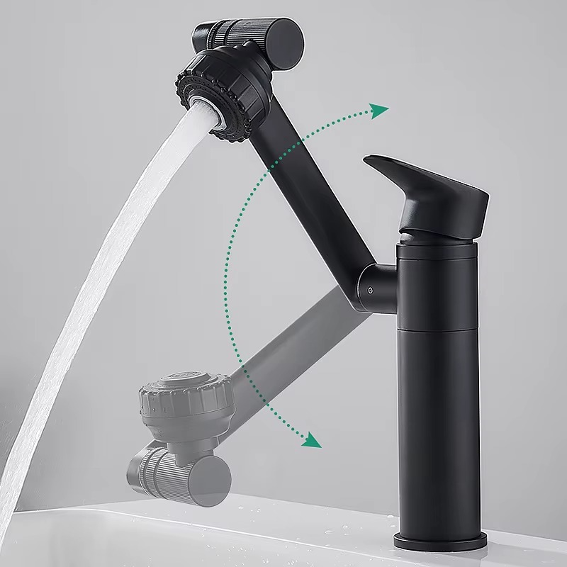 Mitigeur de Lavabo Pivotant 360° – Design Moderne