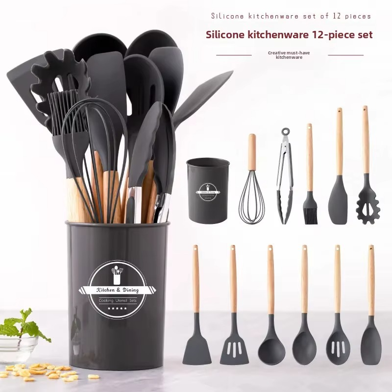 Set Ustensiles Silicone 11 pièces