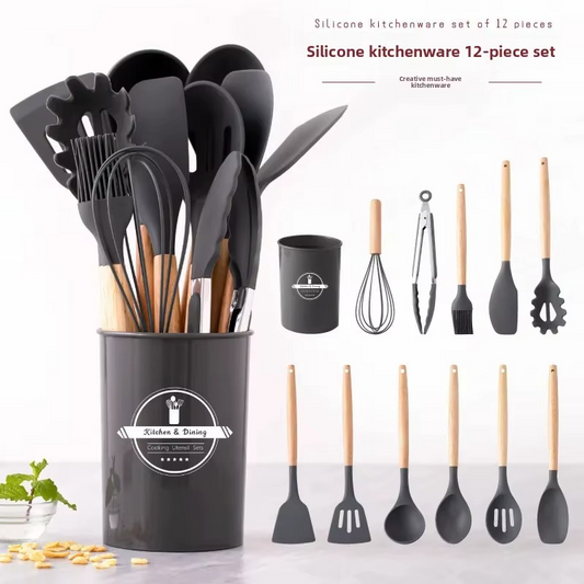 Set Ustensiles Silicone 11 pièces