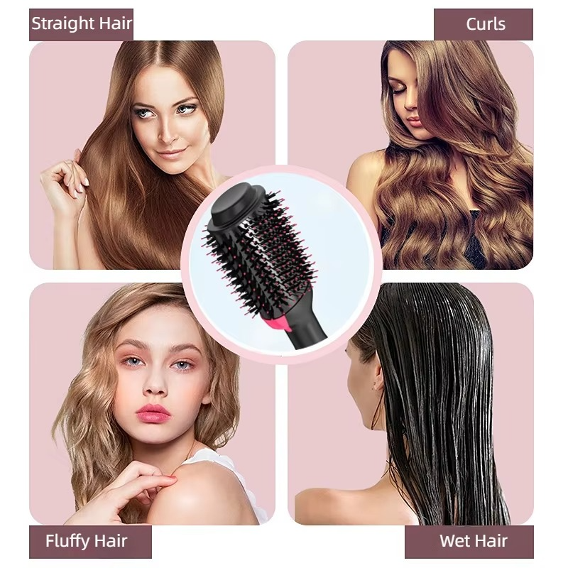 Brosse Sèche-Cheveux 3-en-1 – Brillance & Volume