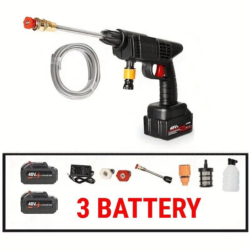 Pulvérisateur d’Eau Électrique Rechargeable 48V – 3 Batteries