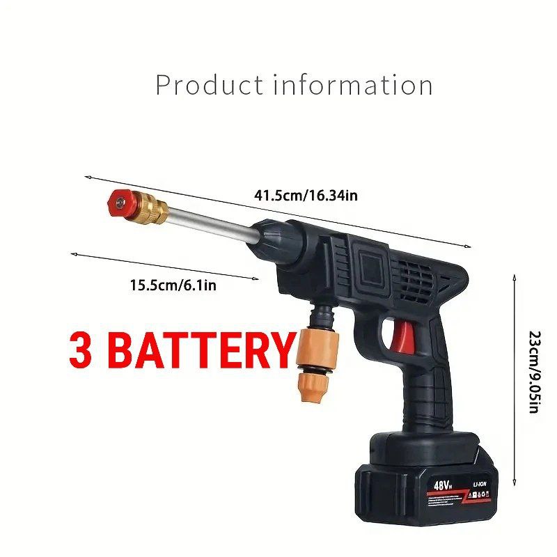 Pulvérisateur d’Eau Électrique Rechargeable 48V – 3 Batteries