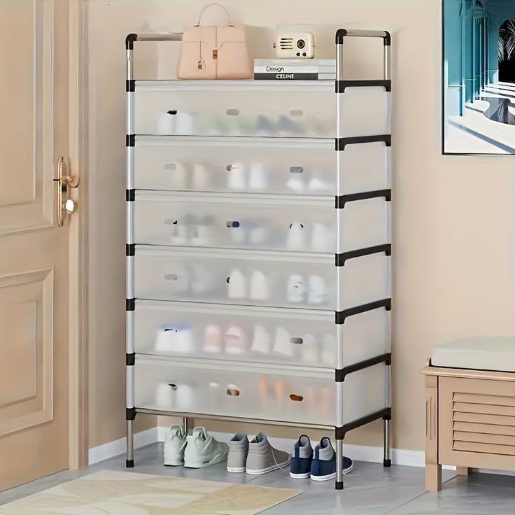 Étagère à Chaussures 7 Niveaux – Gain de Place