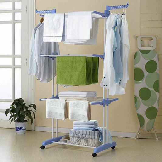 Séchoir Pliable Grande Capacité – Pratique en Toute Saison