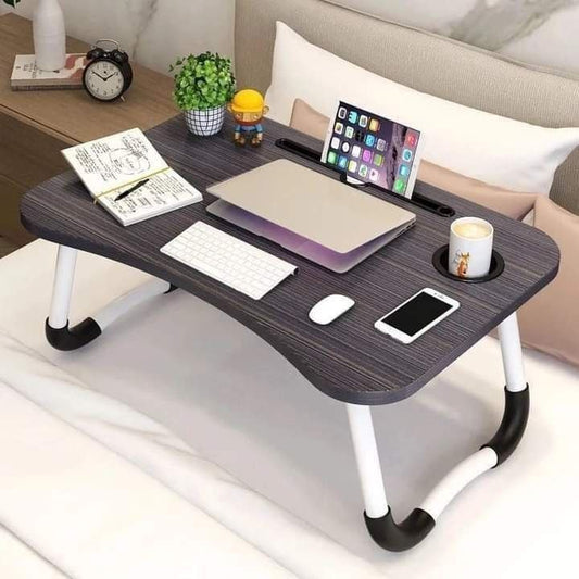Table Pliante Multifonction en Bois pour Ordinateur Portable