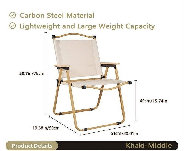 Chaise de Camping Premium – Grande Taille XL
