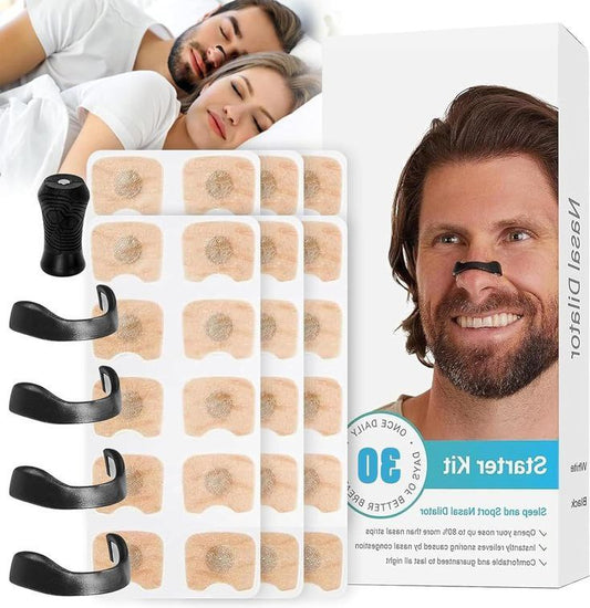Lot de 60 Bandes Nasales pour une Respiration Plus Facile et un Meilleur Sommeil