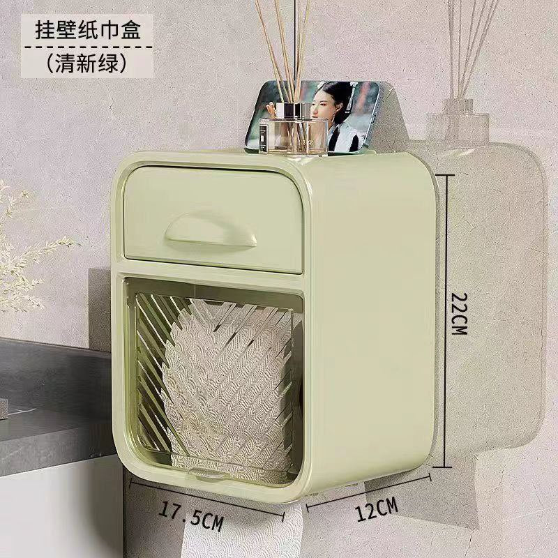 Distributeur de Papier Toilette avec Compartiment de Rangement