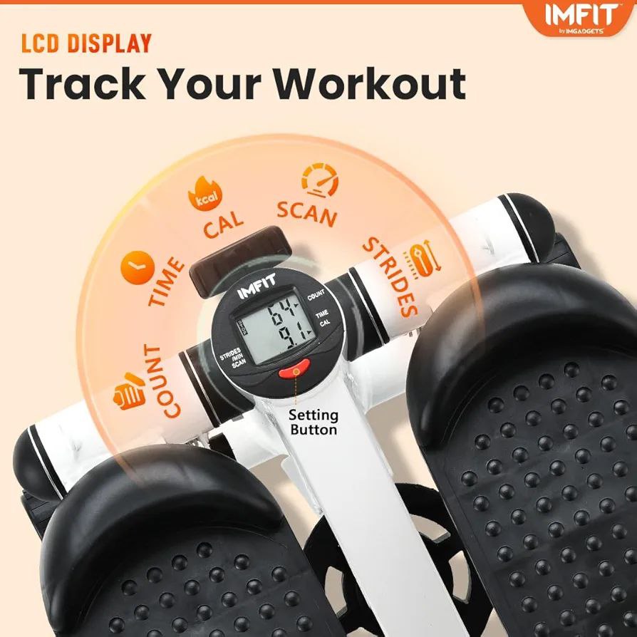 Stepper Fitness Réglable avec Bandes de Résistance