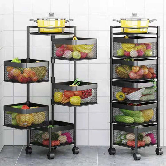 Panier rotatif de rangement pour fruits et légumes